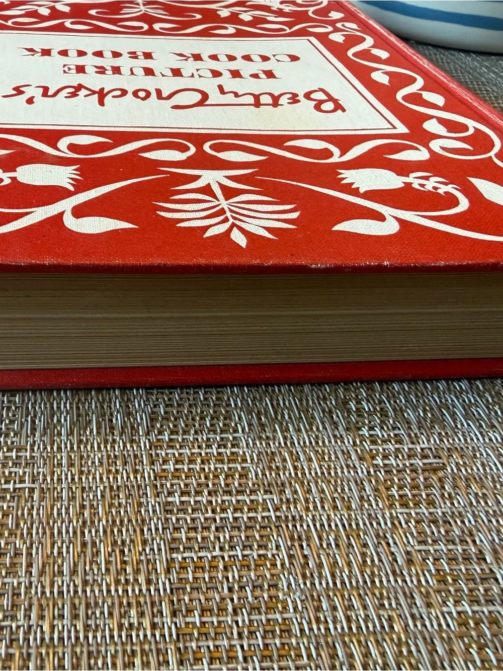 Betty Crocker Red and Cream hardcover Cookbook